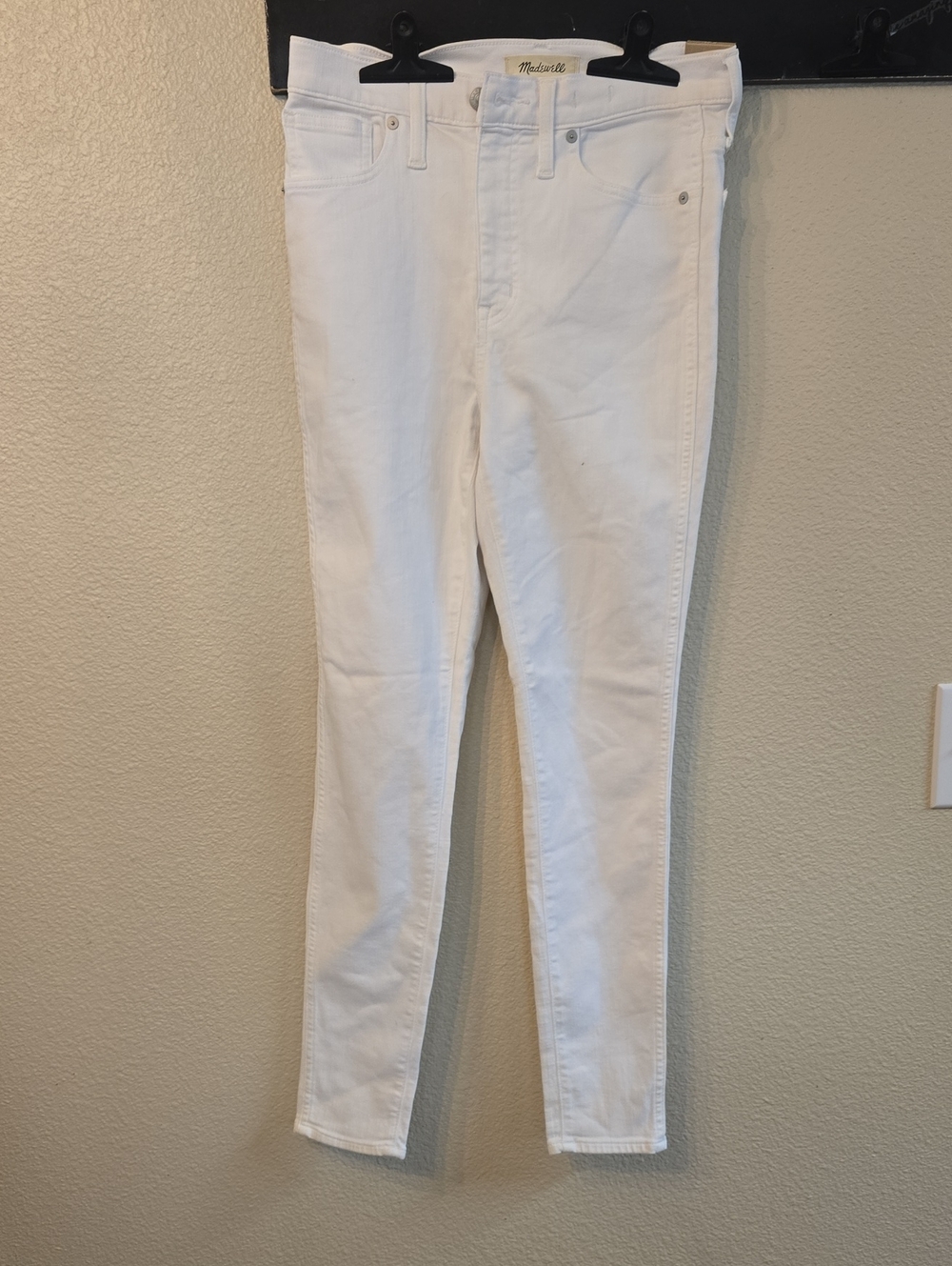 Madewell White Skinny High-Rise Jeans
